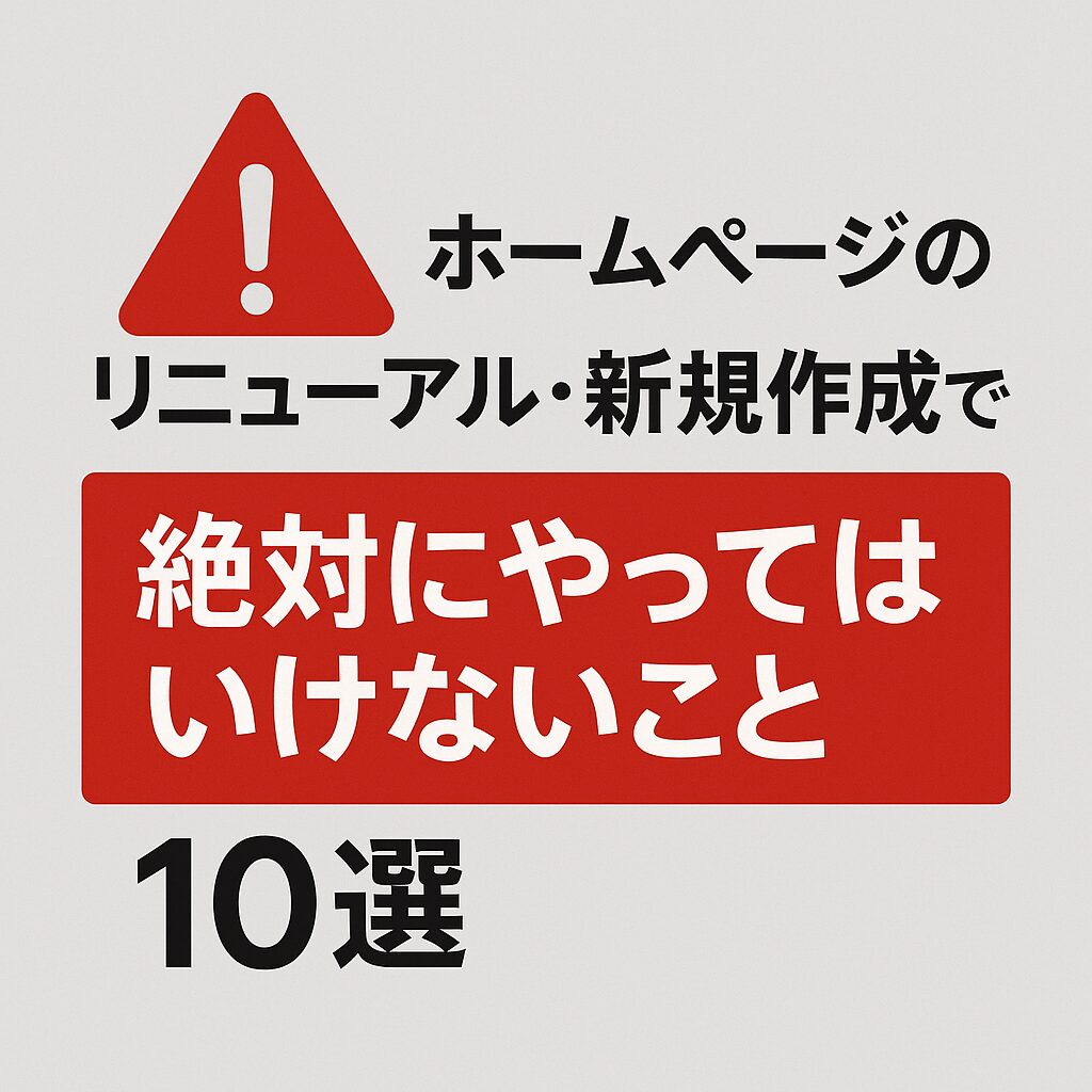 やってはいけない10選
