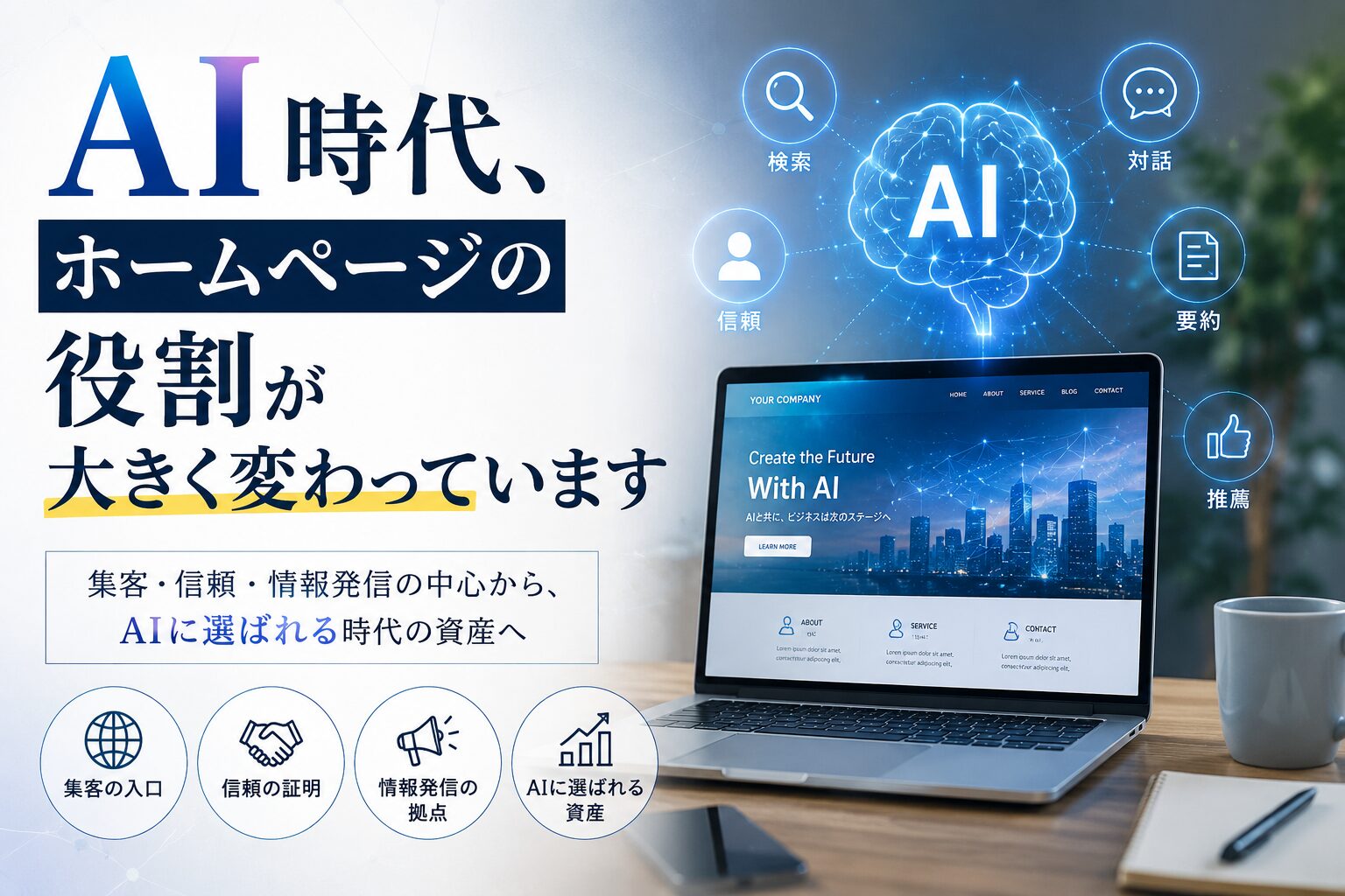 Ai時代　ホームページの役割が大きく変わってきた